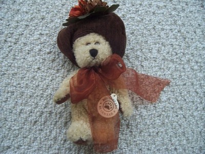 Boyds Plush Bear Adaline Bearett Big Hat Ribbon