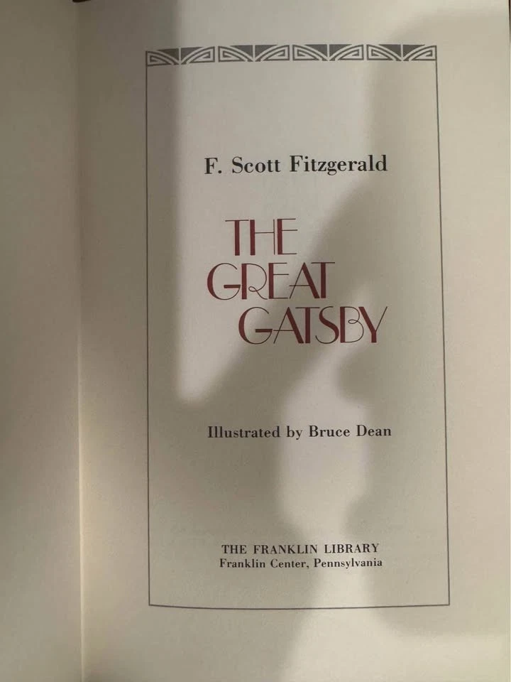 Franklin Library The Great Gatsby F. Scott Fitzgerald Limited Edition 1982 - Image 2 of 2