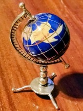 Mappamondo In Argento E Pietre