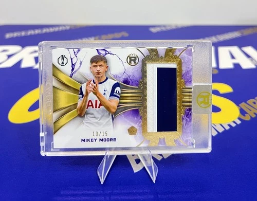 Mikey Moore 2024/25 Topps Reverence UEFA RC Rookie Relic Patch Purple /15 SSP