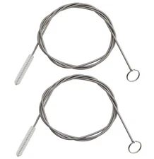 ICEYLI 2 Pack 60 Inch Long Flexible Tube Cleaning Brush, Stainless Steel and ...