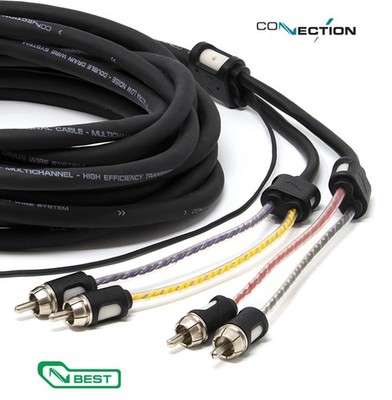4 Kanal Cinchkabel  Audison Connection BT4-550.2  4-Kanal-Cinchkabel 5,5 m