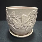 Vintage NELSON McCOY 5”  Lavender Butterfly Flower Pot Planter with Saucer