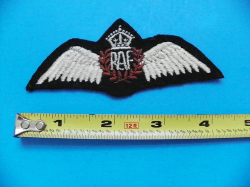WWII ORIGINAL 4 1/2" BRITISH "R.A.F." (ROYAL AIR FORCE) PILOT WING-NO GLOW