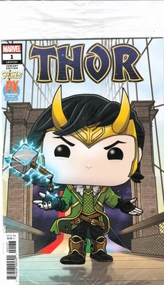 THOR #1 (2020) CATES/KLEIN ~ FUNKO PX LOKI SEALED POLYBAG VARIANT ~ UNREAD NM