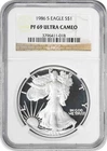 1986-S $1 American Silver Eagle PF69UCAM NGC