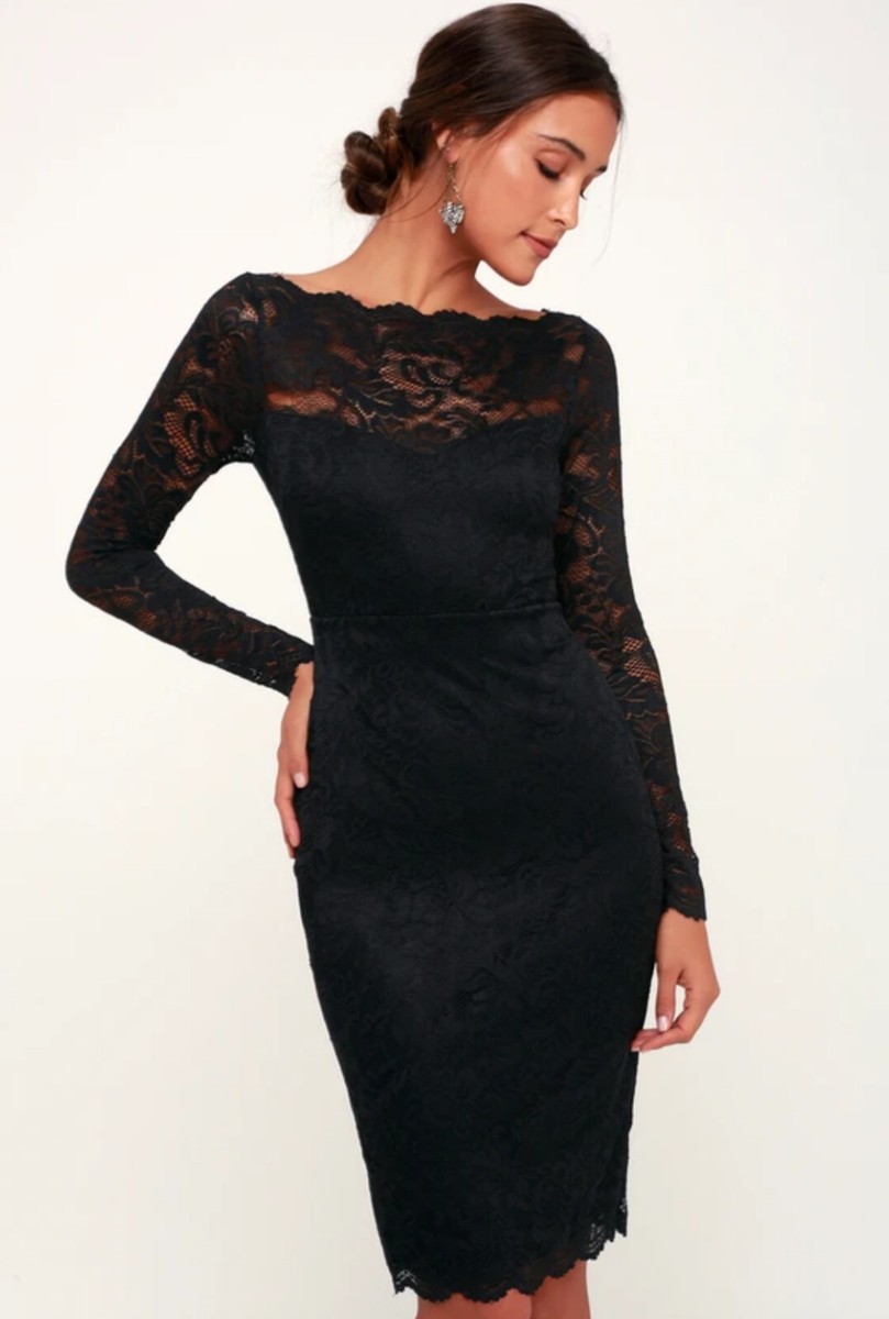 caris black long sleeve lace bodycon dress Black Fitted Lace Black Form Fitting Dress Black Lace MA199 65% Cotton Skin tone/hair color:Light/blonde Wool Button-Up A-Line Midi