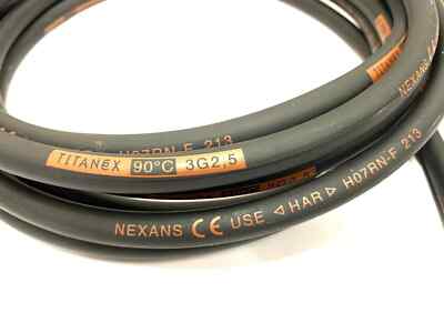 10 m Nexans Titanex 3G2.5 H07RN-F 2,5 mm² 3-adrig Schwerlast Gummi HO7 Kabel Flex