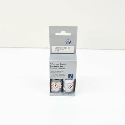 New AUDI VW Touch-Up Paint Set Limestone grey-Metallic LST0M2A7N
