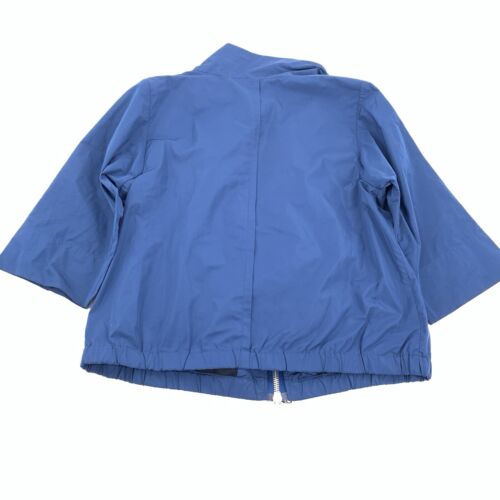 Lida Baday Full Zip 3/4 Sleeve Lightweight Jacket Size 12 Womens Dark Blue Large - Picture 2 of 6