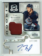 06-07 UD Upper Deck The Cup  Luc Bourdon  /249  Rookie  Patch  Auto