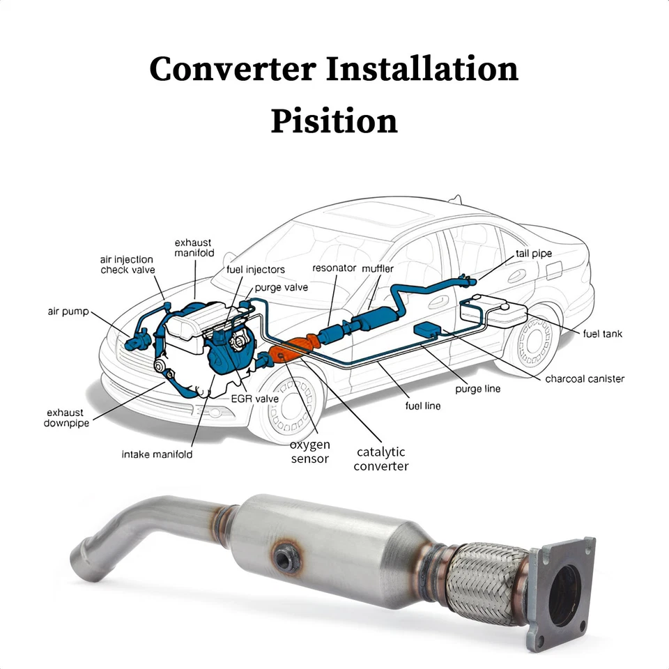 Catalytic Converter For Dodge Grand Caravan/Chrysler Town 3.3L / 3.8L 2001-2007 Foto 4 de 4