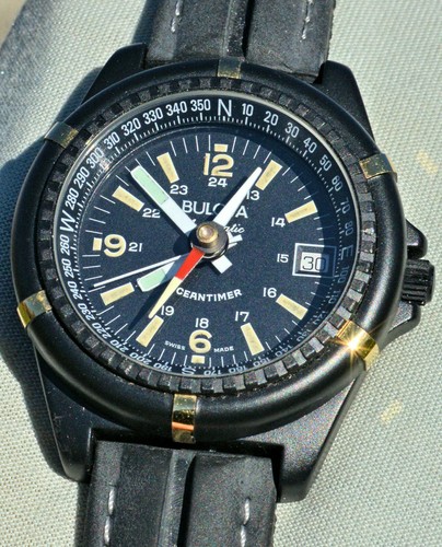 Rarissimo BULOVA Oceantimer con bussola, automatico cassa PVD anni '80 NOS  NUOVO | eBay
