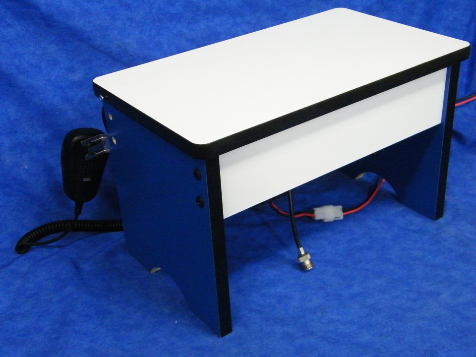 Marron Radio Bench Mount Rack or Holder Kenwood Yaesu Icom Mike Antenna ...