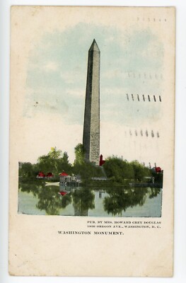 Antique Postcard Washington DC Washington Monument Undivided back Posted 1907