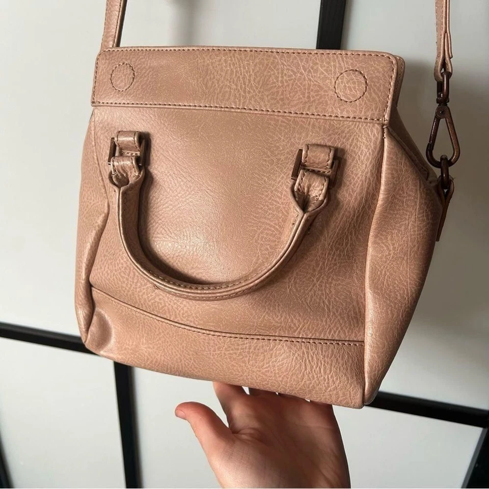 Matt & Nat Doctor Style Magnetic Closure Pink Champagne Beige Hand/Shoulder Bag — 第 4/4 张图片