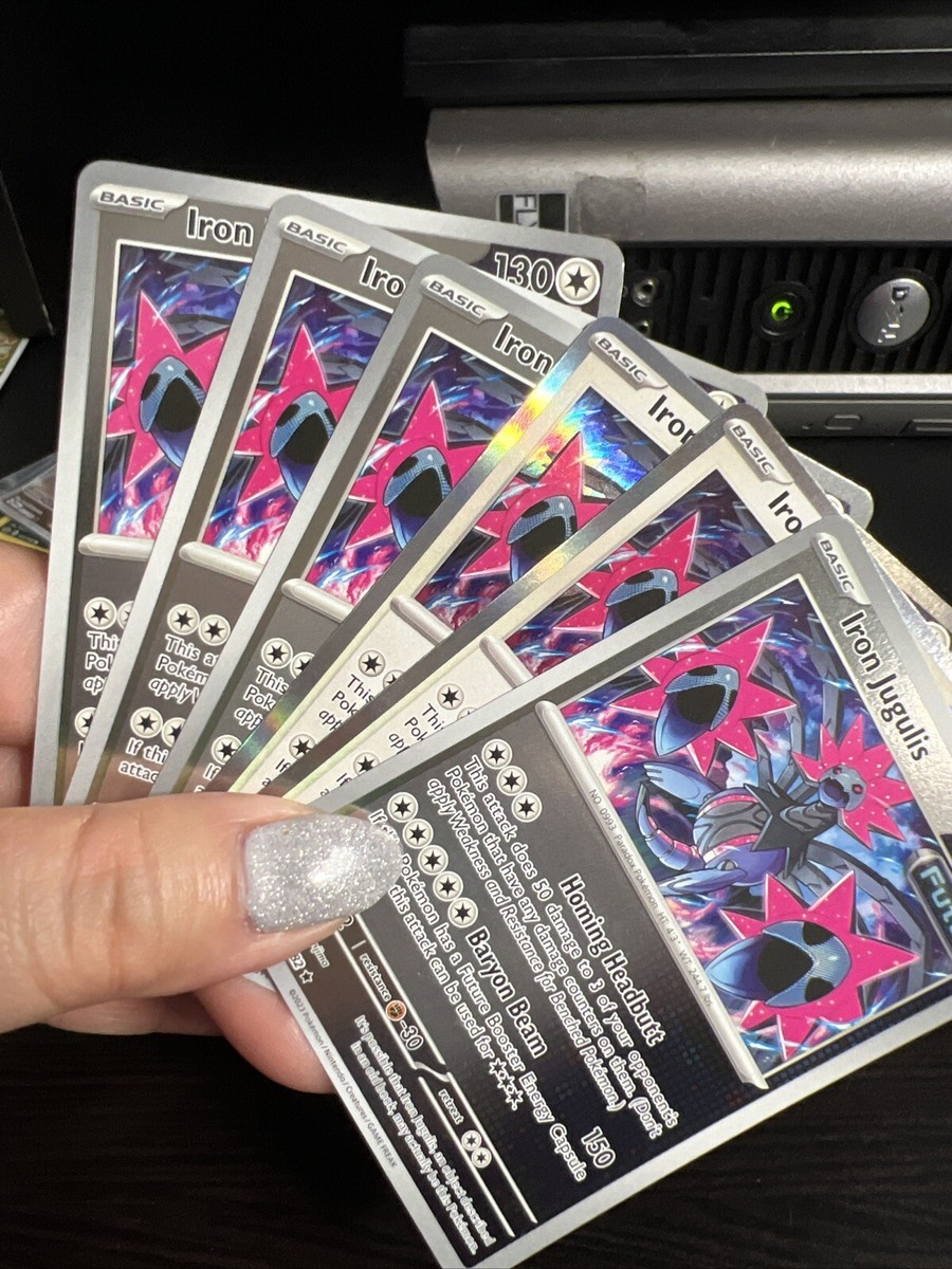 Pokemon TCG SV Paradox Rift - Iron Jugulis Reverse Holo Rare 158