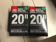 Bell 20" Bicycle Inner Tube Standard Schrader Valve 2 Pack New in Boxes