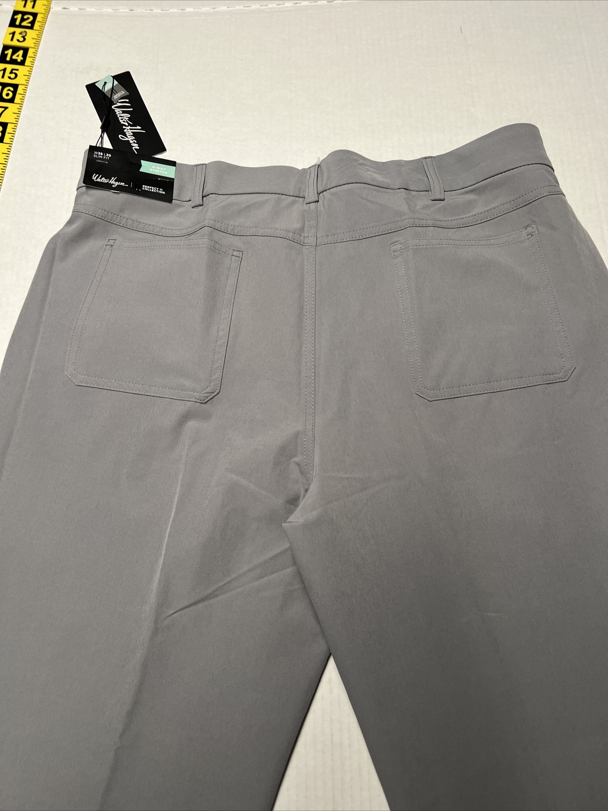 Walter Hagen Golf Pants Chino Perfect 11 5 Pocket Mid Grey 38x30 New eBay