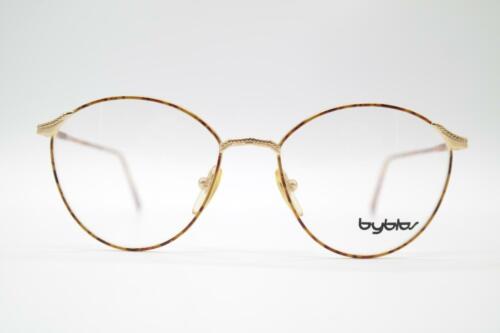 Vintage Byblos B585 3047 Braun Or Ovale Lunettes Monture Lunettes NOS - 第 1/6 張圖片