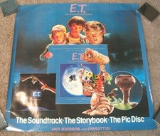 E.T. Michael Jackson Promo Poster for Soundtrack, Storybook & Pic Disc 36" x 36"
