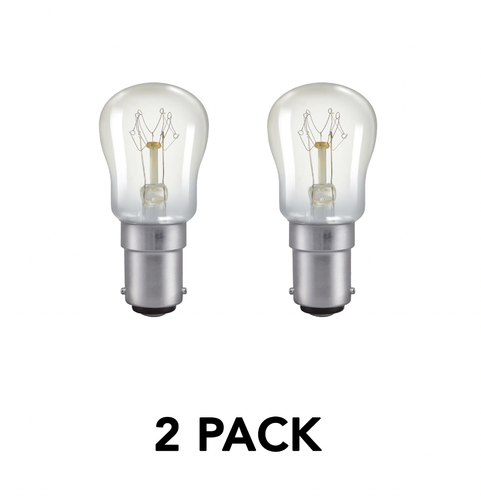 2 x 25W Clear Pygmy Light Bulbs Small Bayonet Cap (SBC) B15 Fridge Microwave - Bild 3 von 3