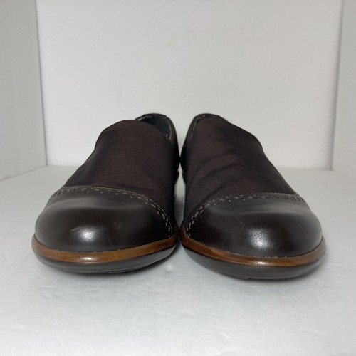 Zapatos Mocasines Naot Mujer Marrón Tela Brogue Cuero Talla 37/US 6 Sin Cordones - Imagen 4 de 10