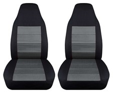 Truck Seat Covers Fits 2004-2012 Chevy Colorado Bucket Seats Black Charcoal
