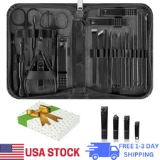 Manicure Set, Professional Nail Clippers Pedicure Kit 26 Pieces Nail Care Tools