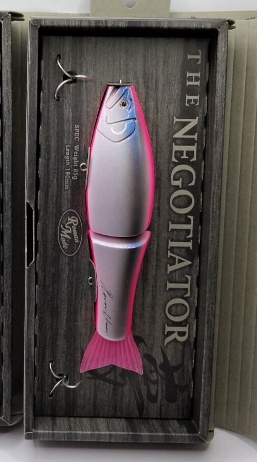 LIMITED Roman Made Negotiator JDM Glide wood swimbait rare lure NIP handmade 2 - Image 2