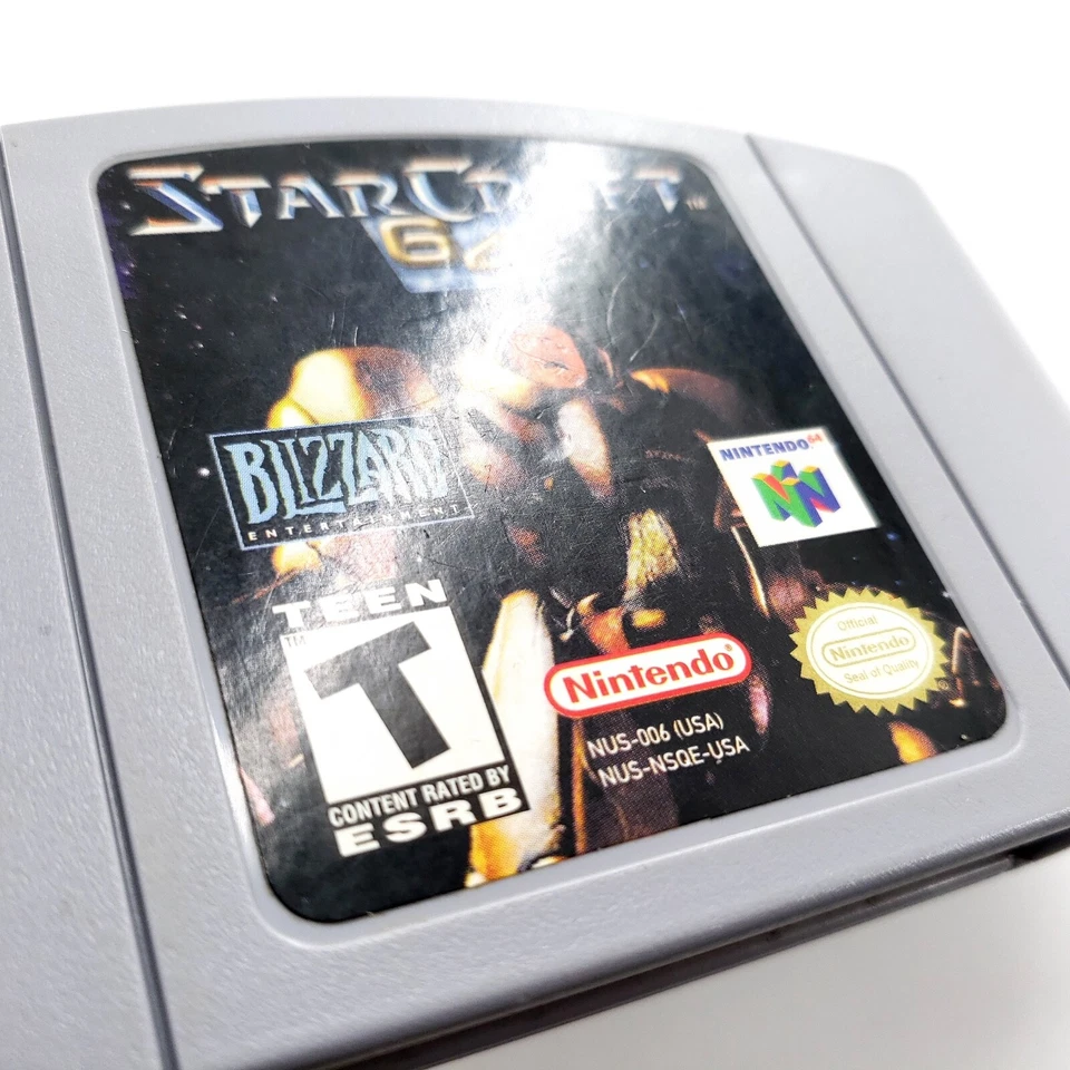 StarCraft 64 (Nintendo 64, 2000) Authentic w/ Box No Manual Tested & Works - Image 3 of 4