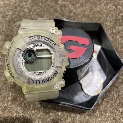 【電池交換済】G-SHOCK フロッグマン 透けチタン DW-8200WC-7A CASIO G-SHOCKフロッグマン DW-8200WC-7A