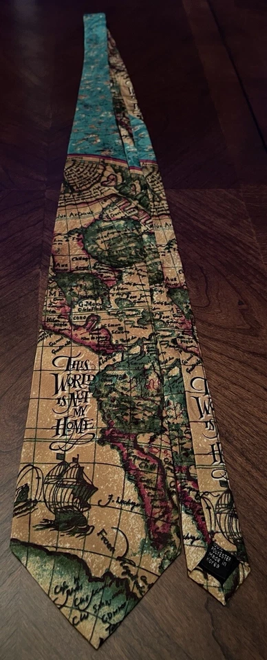 Corbata de cuello vintage 100 % poliéster para hombre hecha en Corea Foto 3 de 4