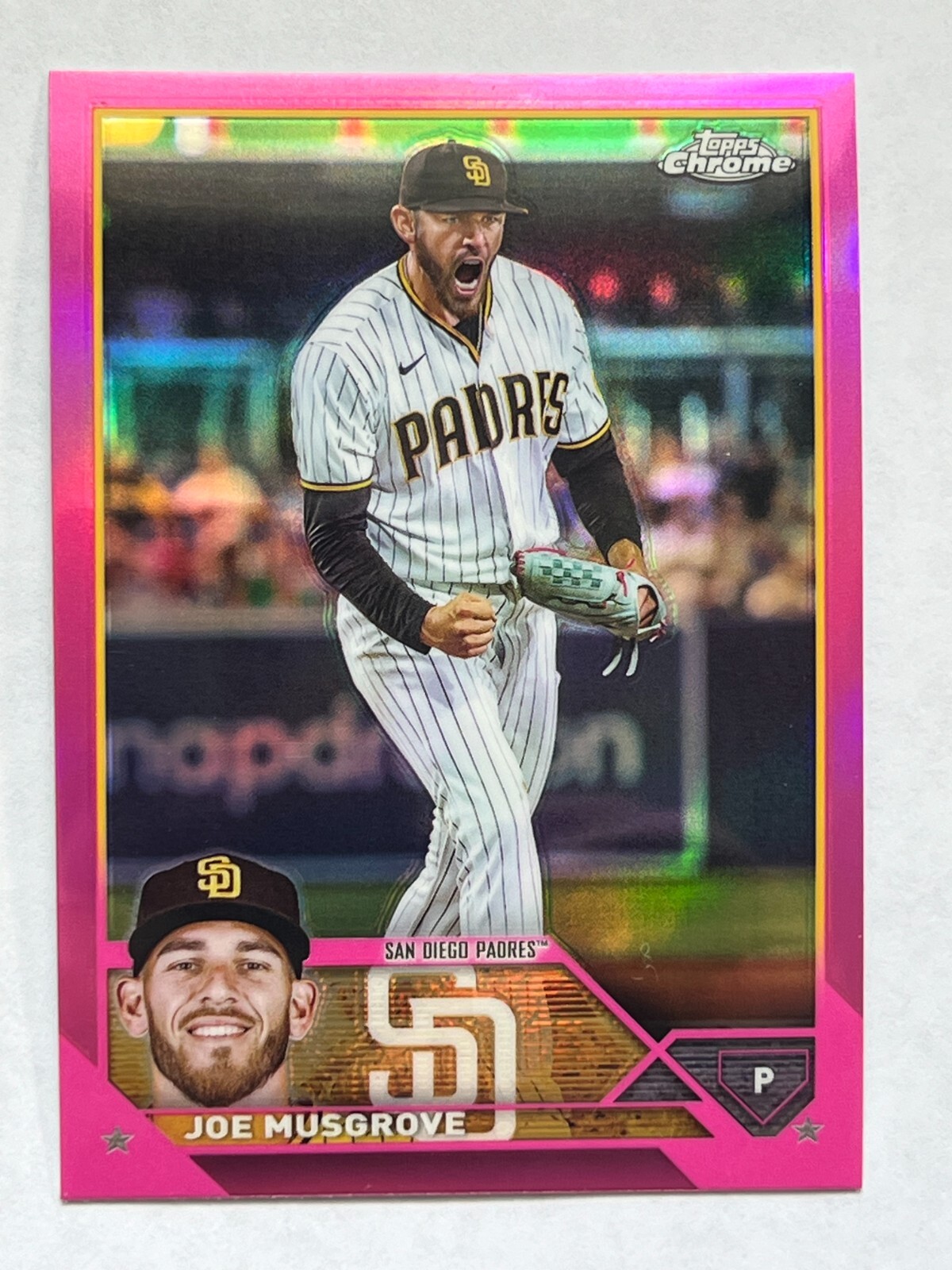 2023 Topps Chrome - Joe Musgrove #121 Pink Refractor