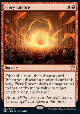 Magic the Gathering MTG Fiery Encore (51) Commander 2021   NM
