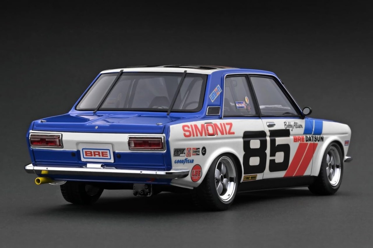 ignition model 1/18 Datsun Bluebird (510) White/Blue #85 IG3309 | eBay