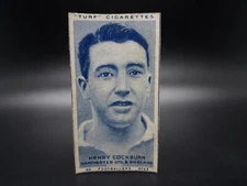 1948 Carrera's Turf Footballers #23 Henry Cockburn Tobacco Cigarette Card