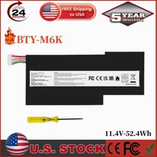BTY-M6K Battery For MSI MS-17B4 MS-17B7 MS-17F1, MS-17F2 MS-17F3 MS-17F4, BTY-M6