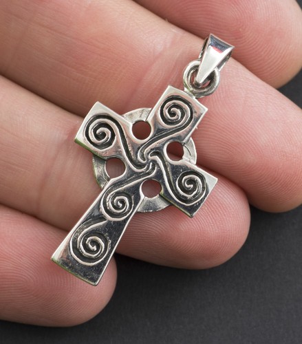 Pendente Croce Celtica Crocifisso Celtico Irlandese In Argento 925 - 5 Gr. - Picture 3 of 3