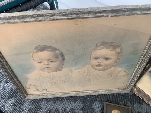4 ANTIQUE FRAMED PHOTOGRAPHS CREEPY COOL ORIGINAL PERFECT FOR HALLOWEEN 1 @ 1914 - Picture 8 of 13