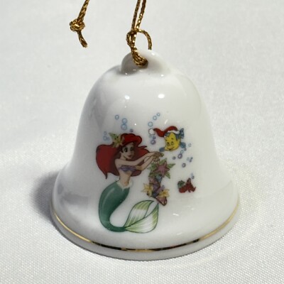 Vintage 1994 Grolier Disney Bell Ornament Little Mermaid