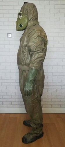 TRAJE L2 NBC RESISTENTE CUBIERTA COMPLETA AISLAMIENTO MATERIAL PELIGROSO CON MÁSCARA DE GAS - Imagen 12 de 27