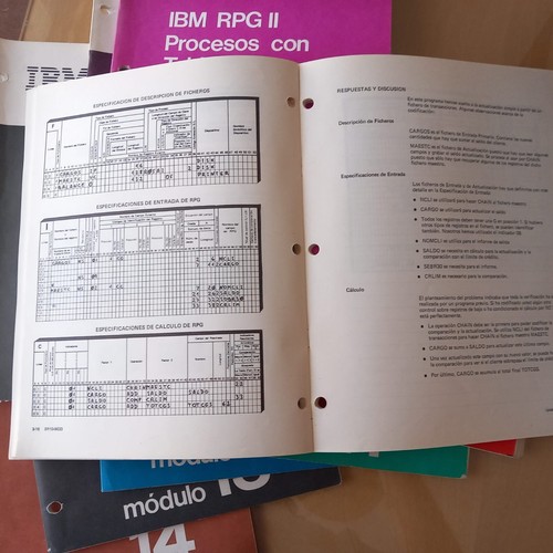 Manuales programacion RPG II IBM para sistemas S/32 S/34 S/36 - Afbeelding 2 van 3