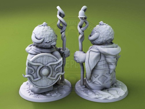 Curious Critters of Whimsy Isle. "The Cleric" miniature for DnD RPG, Tabletop... - Imagen 3 de 7