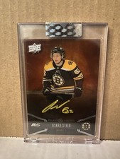 2021-22 Upper Deck Clear Cut Black & Amber Autograph #BA-OS Oskar Steen