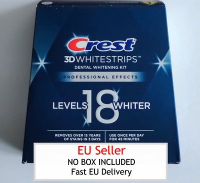 Crest 3D White Professional Effects Whitestrips 12 Strips 6 Treatments NO BOX