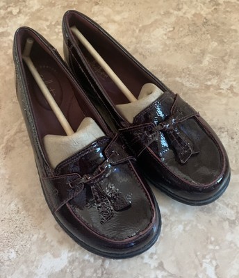 clarks ashland bubble burgundy patent