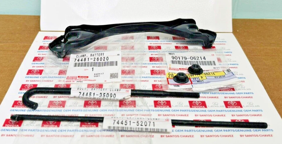 Комплект зажимов для крепления аккумулятора 10-23 Lexus GX460 03-09 GX470 ПОДЛИННЫЙ OEMPART - Изображение 4 из 4