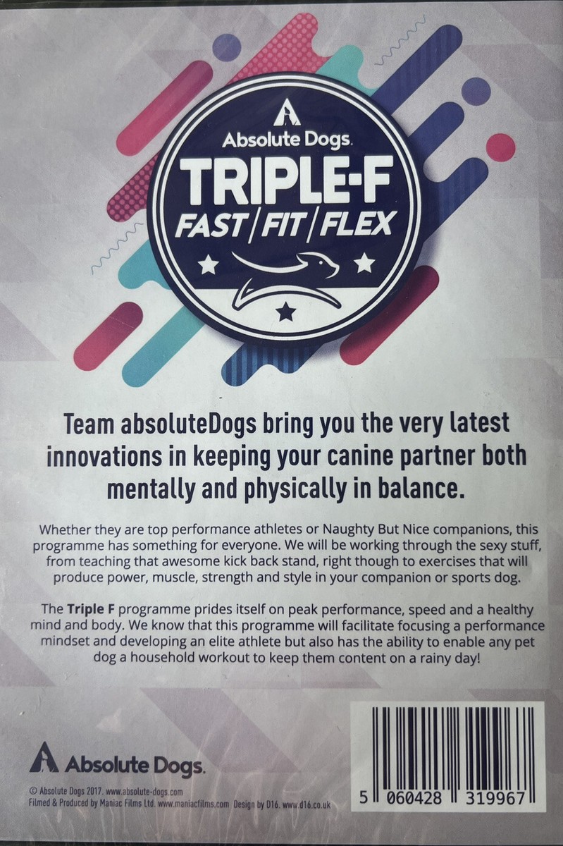 Absolute Dogs Triple F Fast/Fit/Flex Dog Training DVD UK