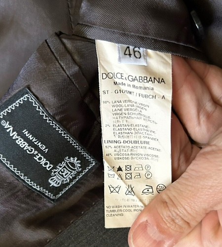DOLCE & GABBANA Grey Wool Classic Blazer Size 46 Winter Jacket - Picture 5 of 8